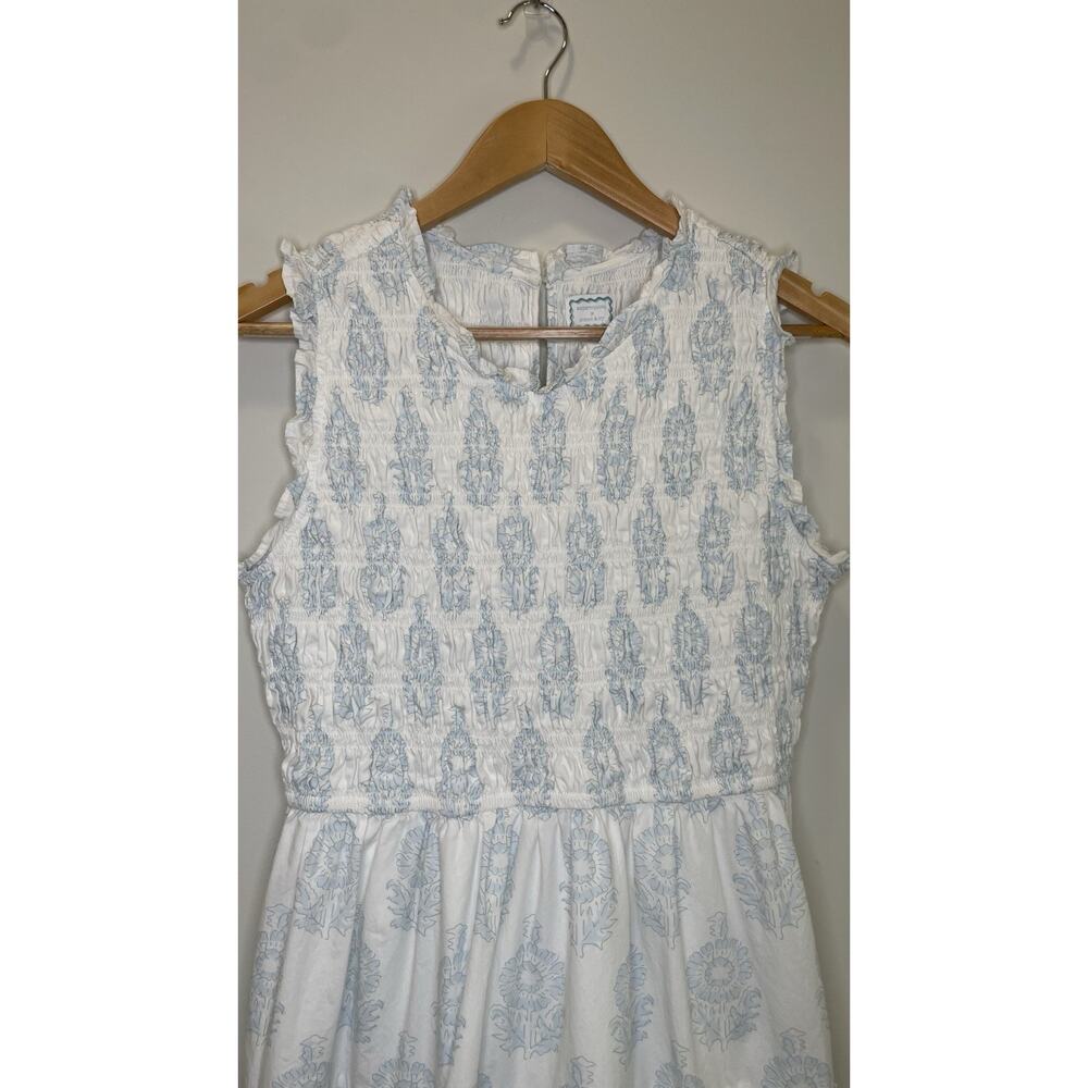 Society Social x Crown & Ivy The Newport Dress Smocked Coastal Chic Cottage 8 - Picture 3 of 13